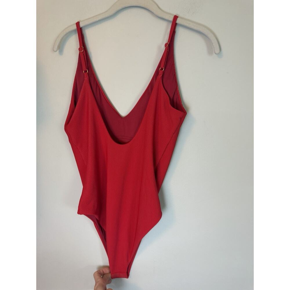 Beach Riot Core Collection Reese One Piece Sz M Red - Picture 7 of 14